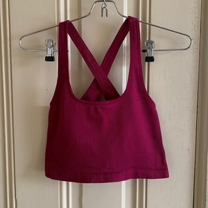 Spiritual gangster work out top. Burgundy/ maroon color
